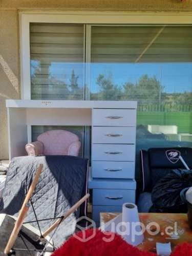 Escritorio 4 cajones blanco