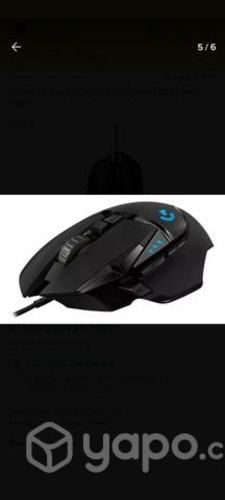 Mouse g502 hero color negro con caja