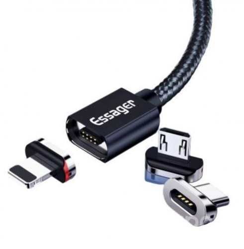 Cable Carga Rápida 3.0 Magnético Usb Micro Usb