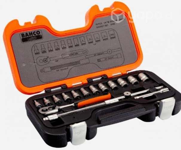 Juego de dados 1/4&quot; bahco