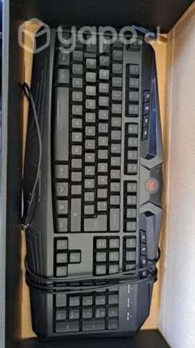 Teclado y mouse red dragon