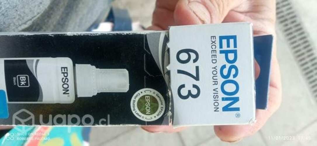Tinta Epson 673 black original