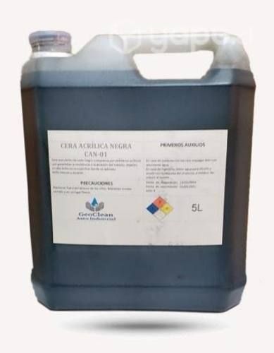 Cera acrilica negra autobrillo geoclean 5 litros