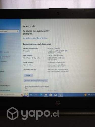 Notebook CORE i5 de 7ma generación