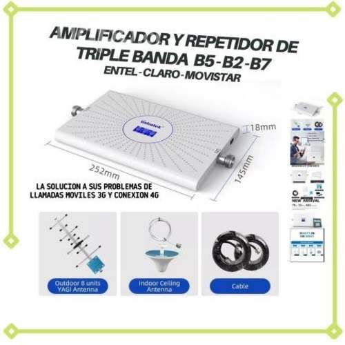 Amplificador de señal celular tri banda