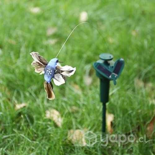 Estaca Solar de Colibri Volando Decorativo Jardin