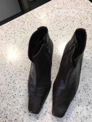 Botines cuero alemanes n°36 color café, metro Toba