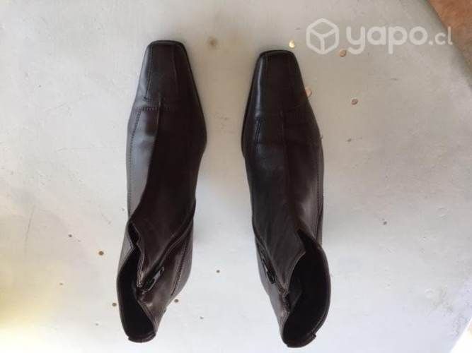 Botines cuero alemanes n°36 color café, metro Toba