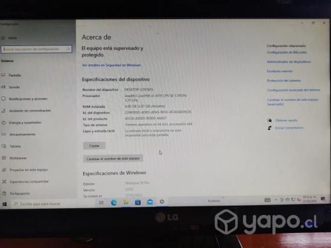 CPU Intel Core i3-4170, HDD 500 GB, RAM 4 GB
