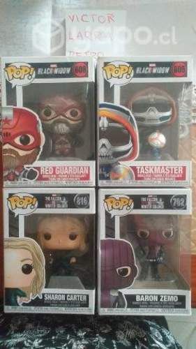 4 funko pop marvel black widow capitan america