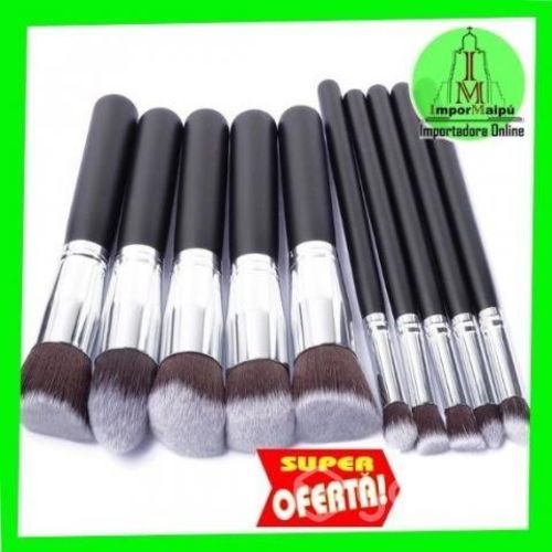 Set de brochas maquillaje profesionales calidad 10