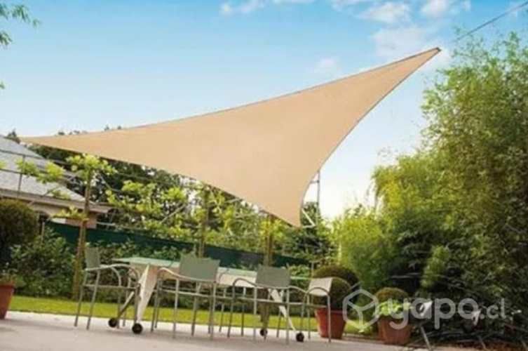 Vela Sombra 5mx5m Toldos Triangular + Envio Gratis