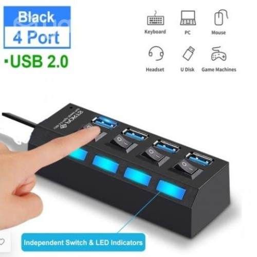 Multipuerto HUB 4 USB Extension 4 Puertos Extensor