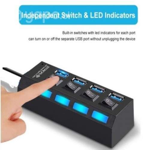 Multipuerto HUB 4 USB Extension 4 Puertos Extensor