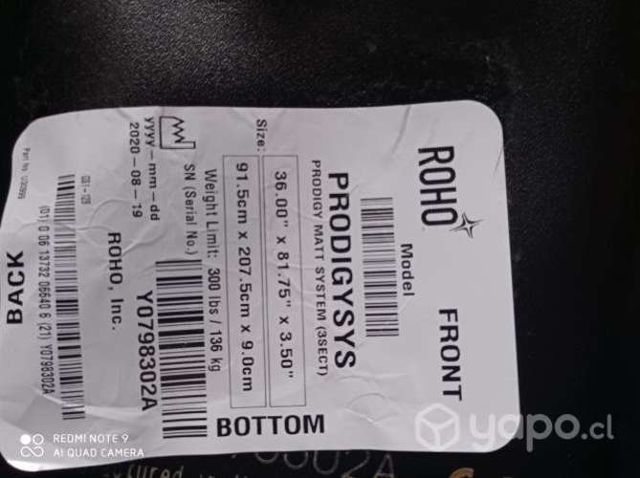 Colchón antiescaras nuevo