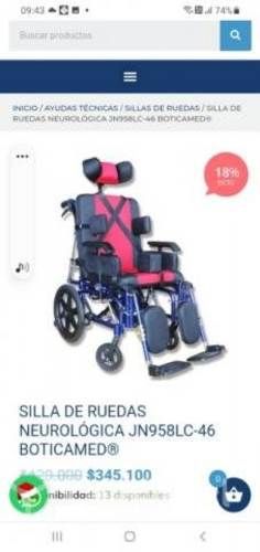 Silla de ruedas Neurologica tipo camilla