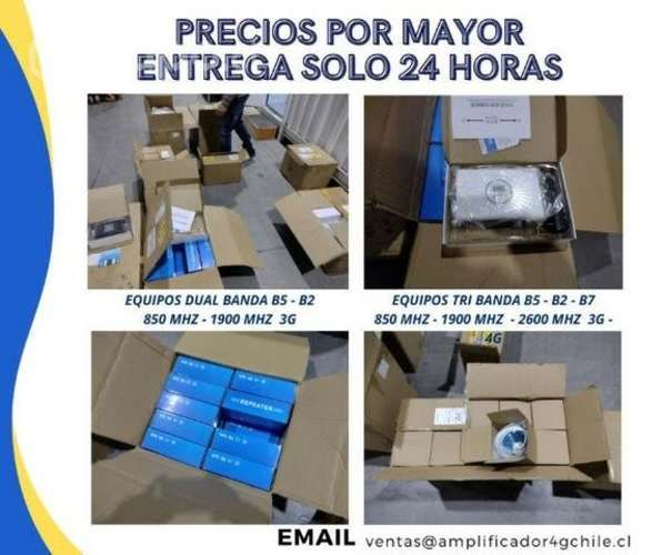 Amplificador y receptor de señal celular tri banda