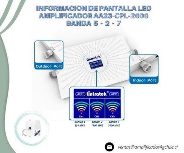 Amplificador y receptor de señal celular tri banda