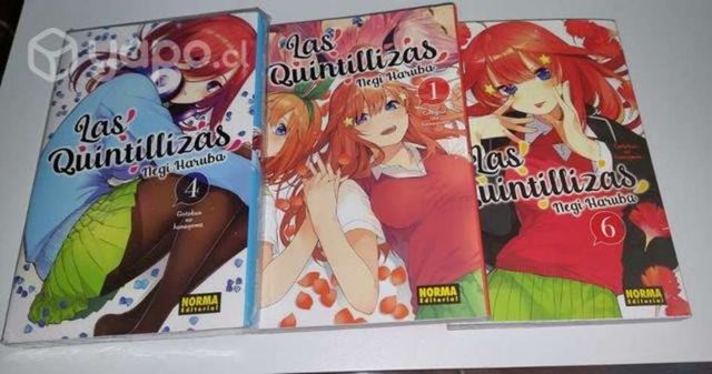Mangas quintillizas tomo 1,4,6