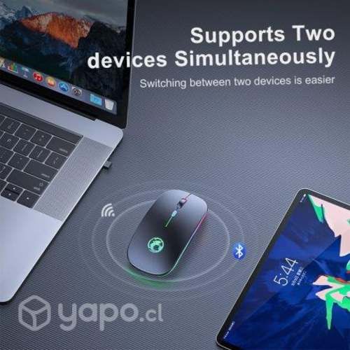 Mouse Raton Recargable USB Bluetooh y 2,4Ghz Conex