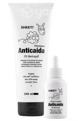 Kit caída cabello, shampoo + tónico marca Sheet