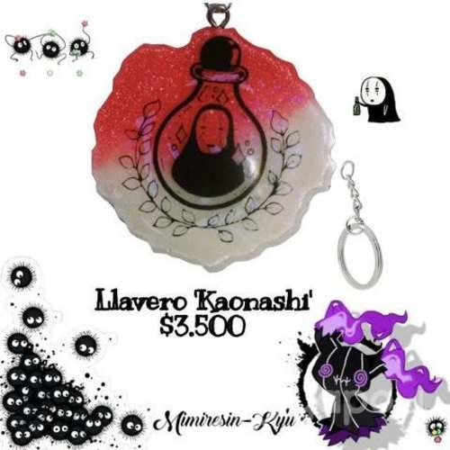 Llavero de resina 'Kaonashi' (Sin rostro) Chihiro