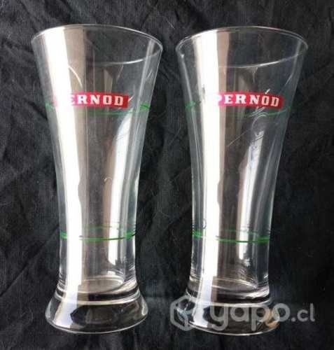Vasos Pernod Originales, un par coleccionable