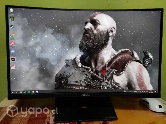 Monitor Asus 144hz curvo sin detalles