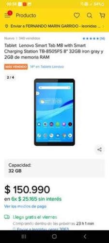Tablet lenovo m8 hd