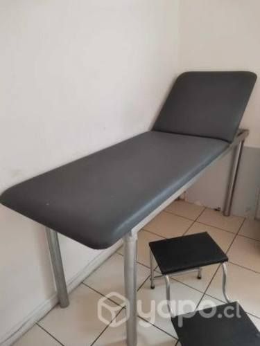 Camilla de examen medico + escabel