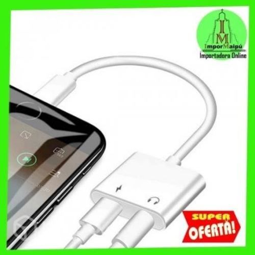 Adaptador De Audio y Carga Iphone 2 en 1 Conector