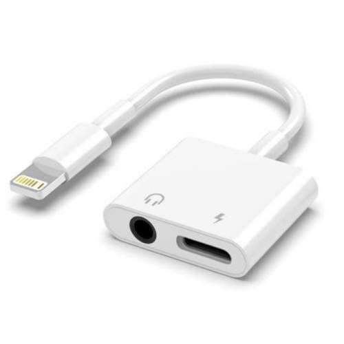 Adaptador De Audio y Carga Iphone 2 en 1 Conector