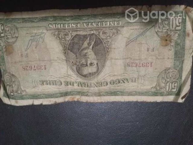 billetes antiguos de Chile