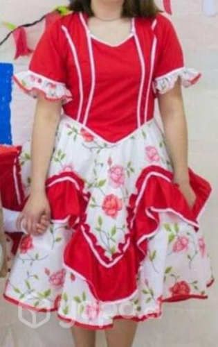 Vestido de cueca talla M