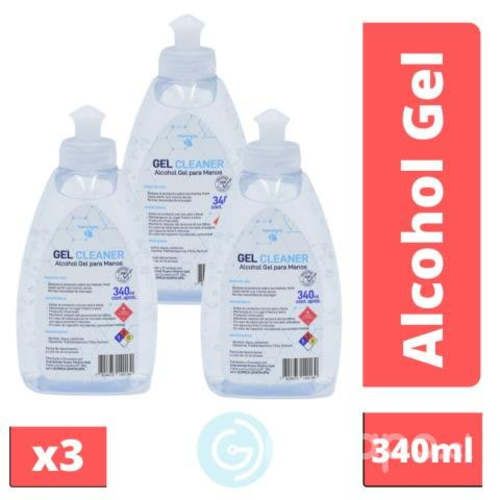 Super Pack X3 Alcohol Gel Pushpull 340ml GCleaner