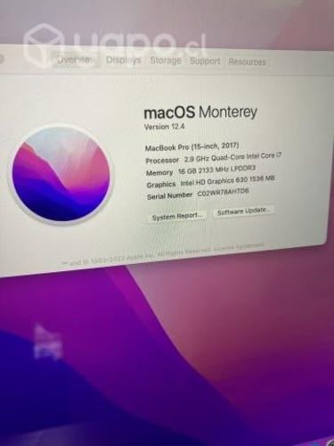 Macbook Pro Touchbar 2017