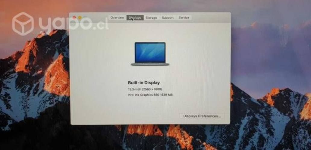 Macbook pro 13' 2016 512gb 8gb ram touchbar