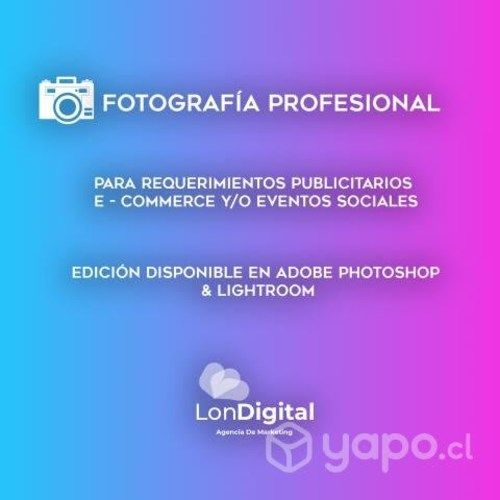 Fotografía profesional para producto - evento