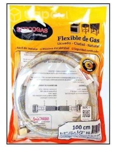 Flexible gas 1/2 1 metro sercogas certificado