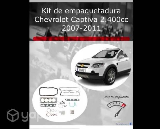 Kit de empaquetaduras Chevrolet Captiva 2007-2011