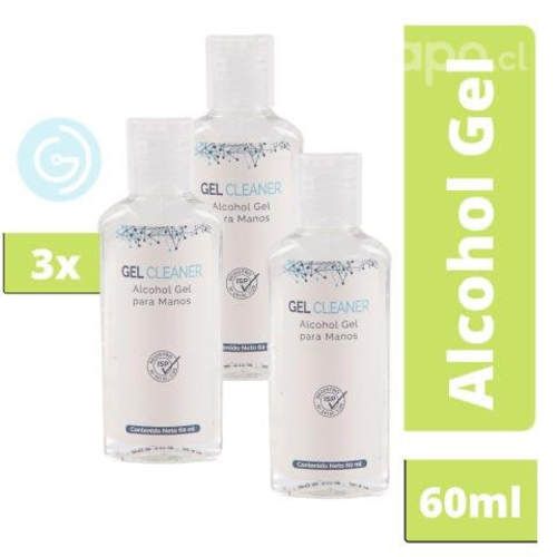 ¡super Pack X3 Alcohol Gel 60ml Certificado GD