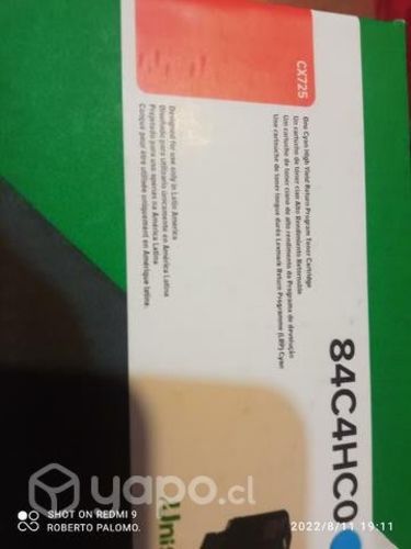 Juego de toner lexmark 4 colores originales