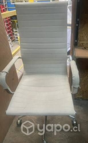 Silla escritorio blanca
