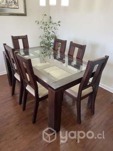 Juego comedor 6 sillas