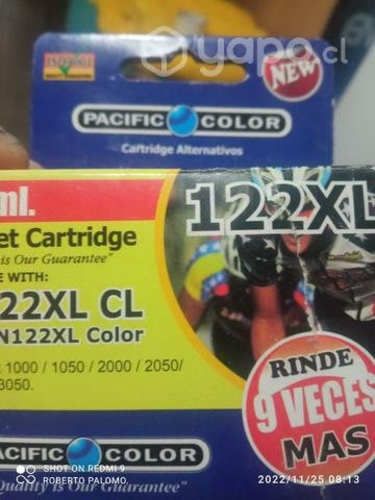 Tinta hp 122xl color alternativa de alta