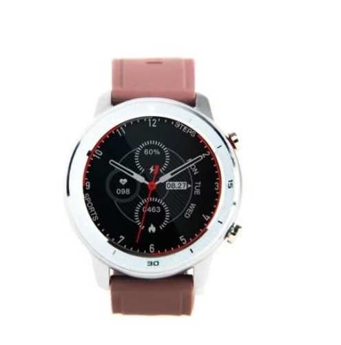 Reloj smartwatch Lhotse Rd7 plateado - beige