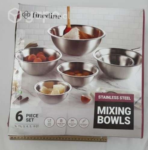 Set De 6 Bowl Americanos Grandes Marca Finedine Ac