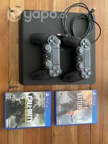 PS4 slim 500 gb + 2 juegos + 2 controles + regalo