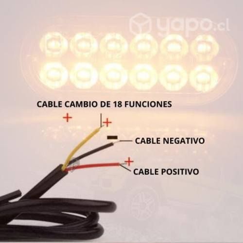 Foco Luz Estrobo Flash 18 Funciones 12 Led Multi