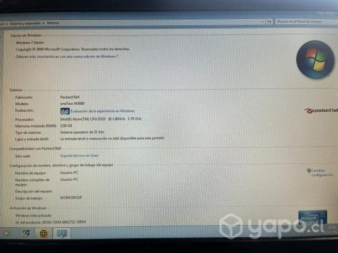 Computador Packard Bell